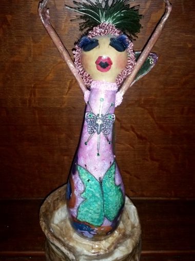 Butterfly Woman doll made by Tracy Swartz